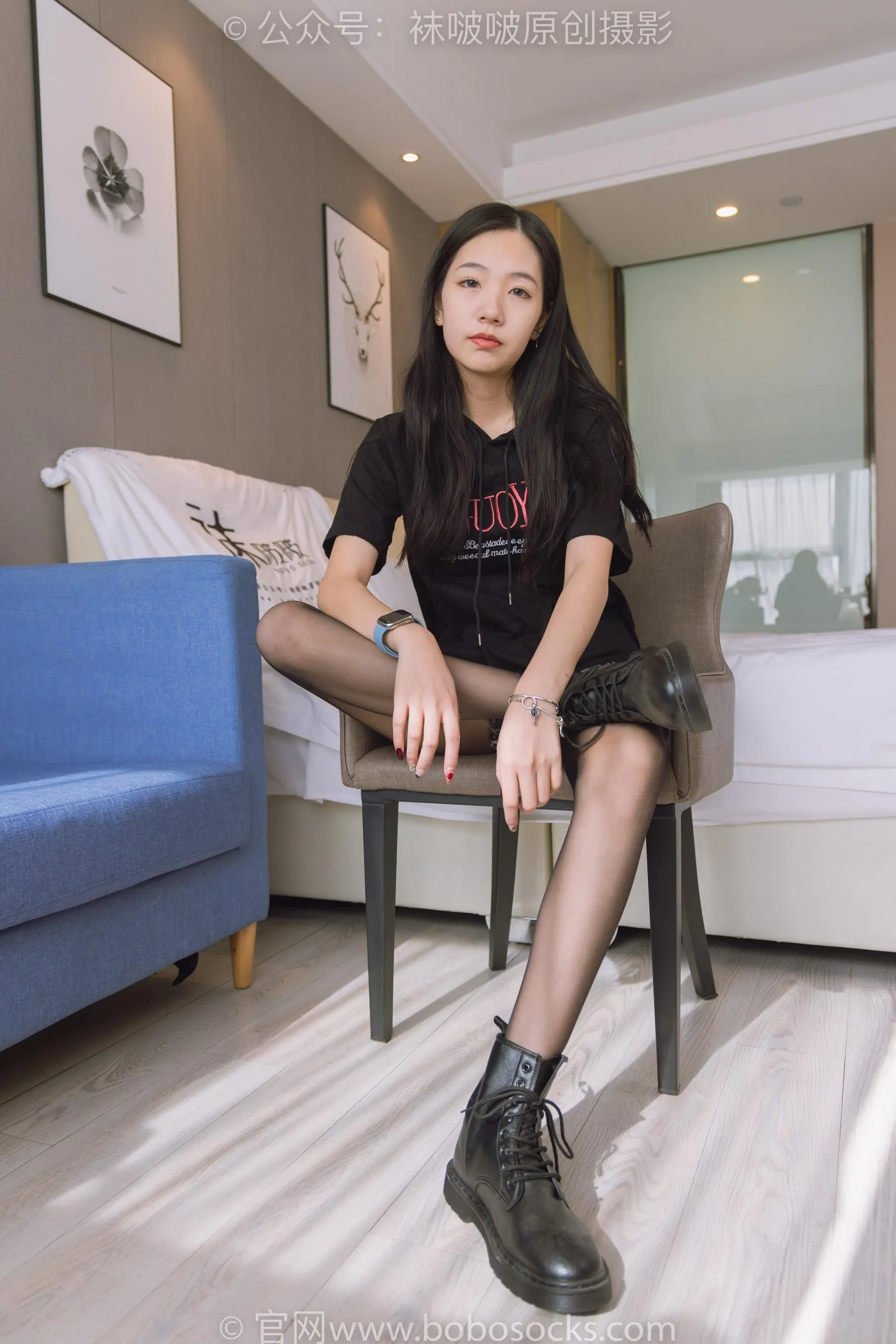 [BoBoSocks袜啵啵]NO.203 三双靴子、黑丝、网袜[23] [54P]插图